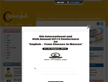 Tablet Screenshot of causenglish.com